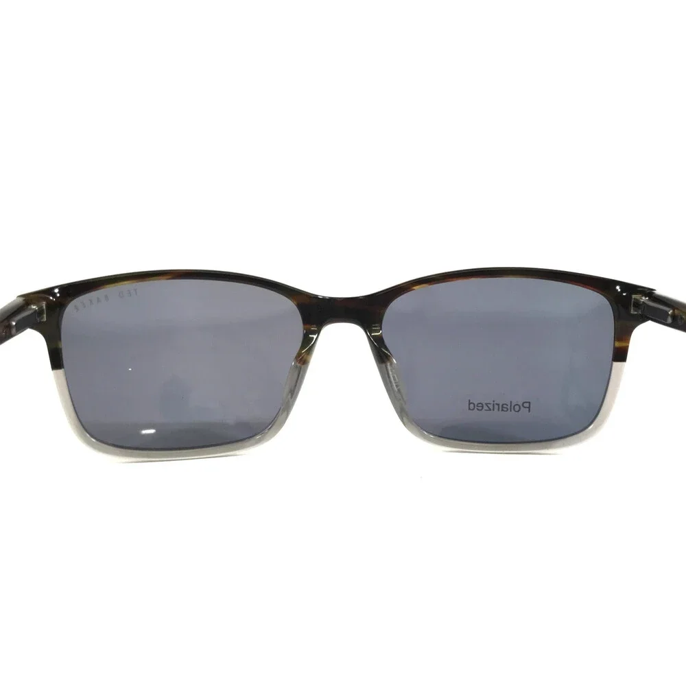 Ted Baker Sunglasses TMS093 OLI Olive Gray Horn Frames w/ Gray Polarized Lenses